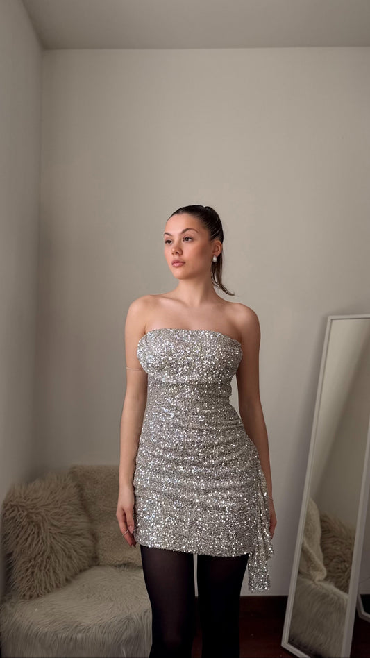Abito SOLEIL oro con paillettes