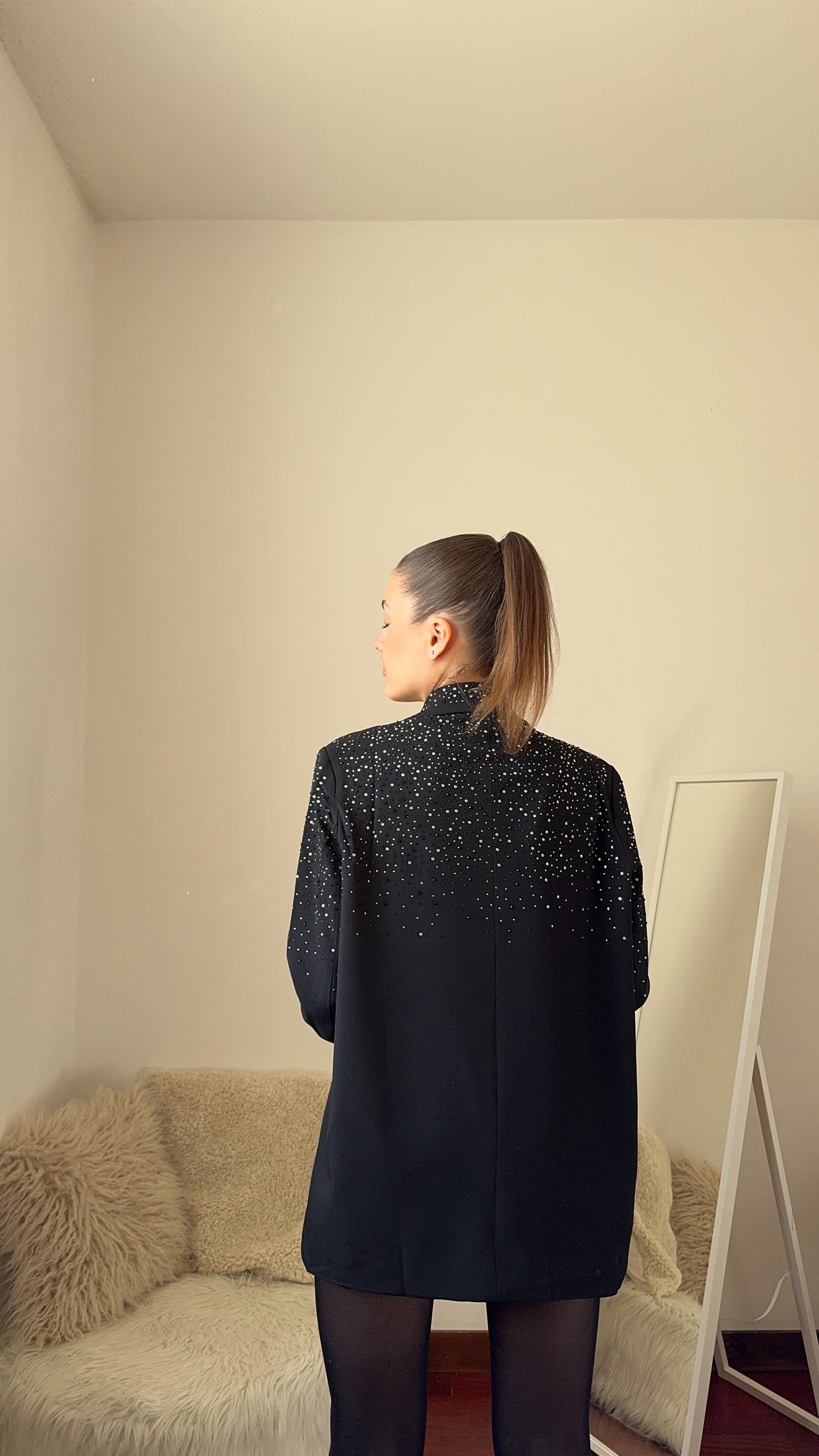 Giacca STARDUST over con Strass